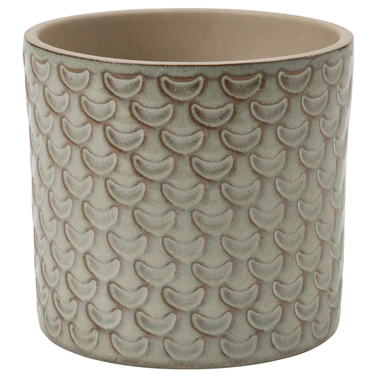 Textured Glazed Plant Pot