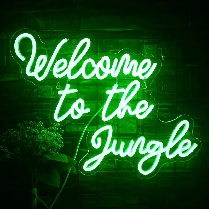 Welcome To The Jungle Neon Sign - 42*1.6*33cm