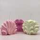 Floral Shell Soy Wax Candle Set - 3Pcs