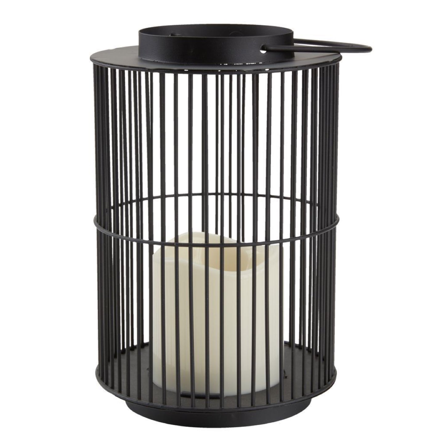 Black Steel Cage Lantern