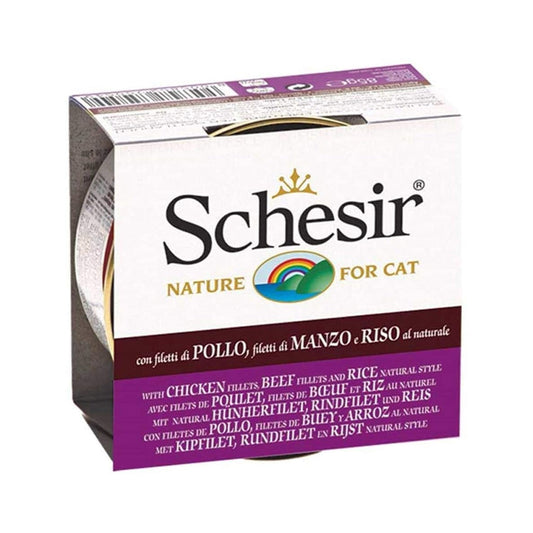 Schesir Cat Chicken & Beef In Rice 85g