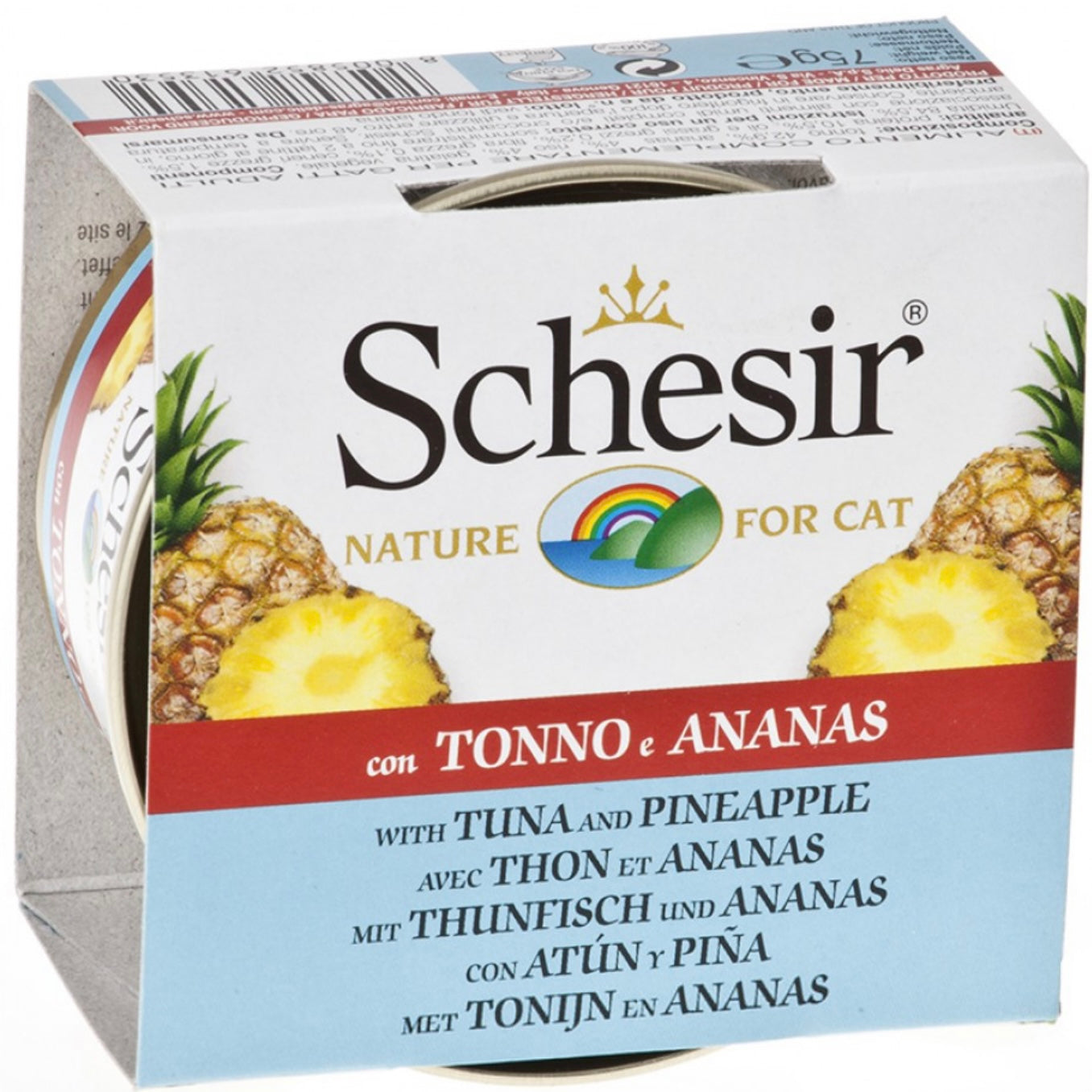 SCHESIR Cat Can Fruit Tuna Pineapple 75g