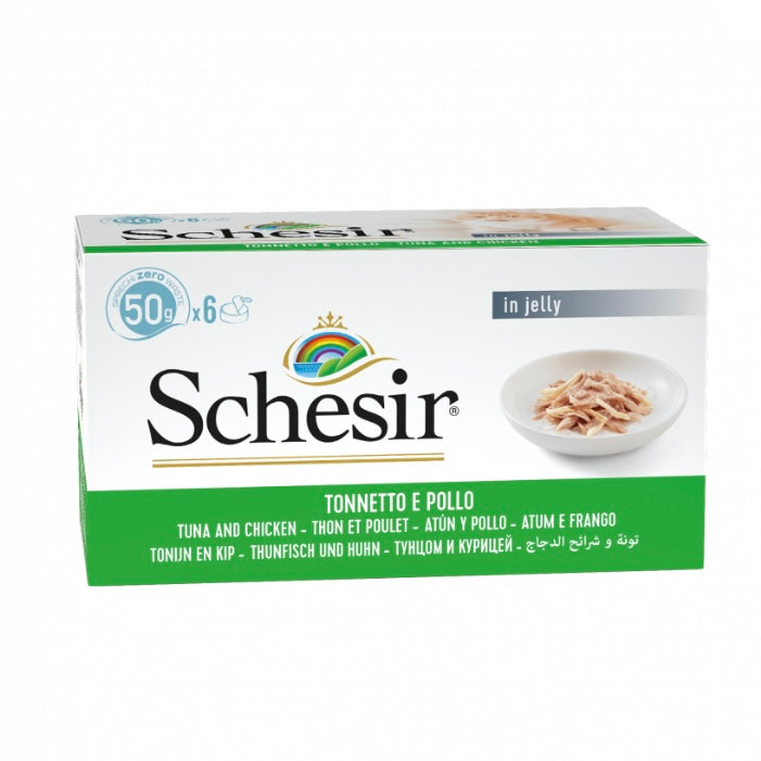 6 x Schesir Tuna & Chicken Fillets 50g