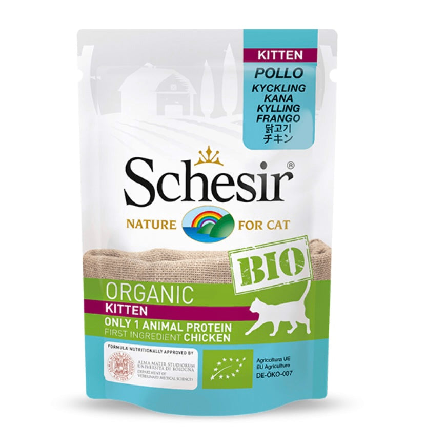 Schesir Cat Pouch Bio Kitten Chicken 85g