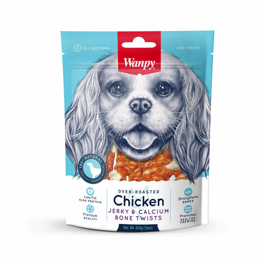 Wanpy Dog Oven - Roasted Chicken Jerky & Calcium Bone Twists