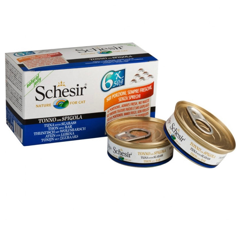 6 x Schesir Tuna with Seabass 50g