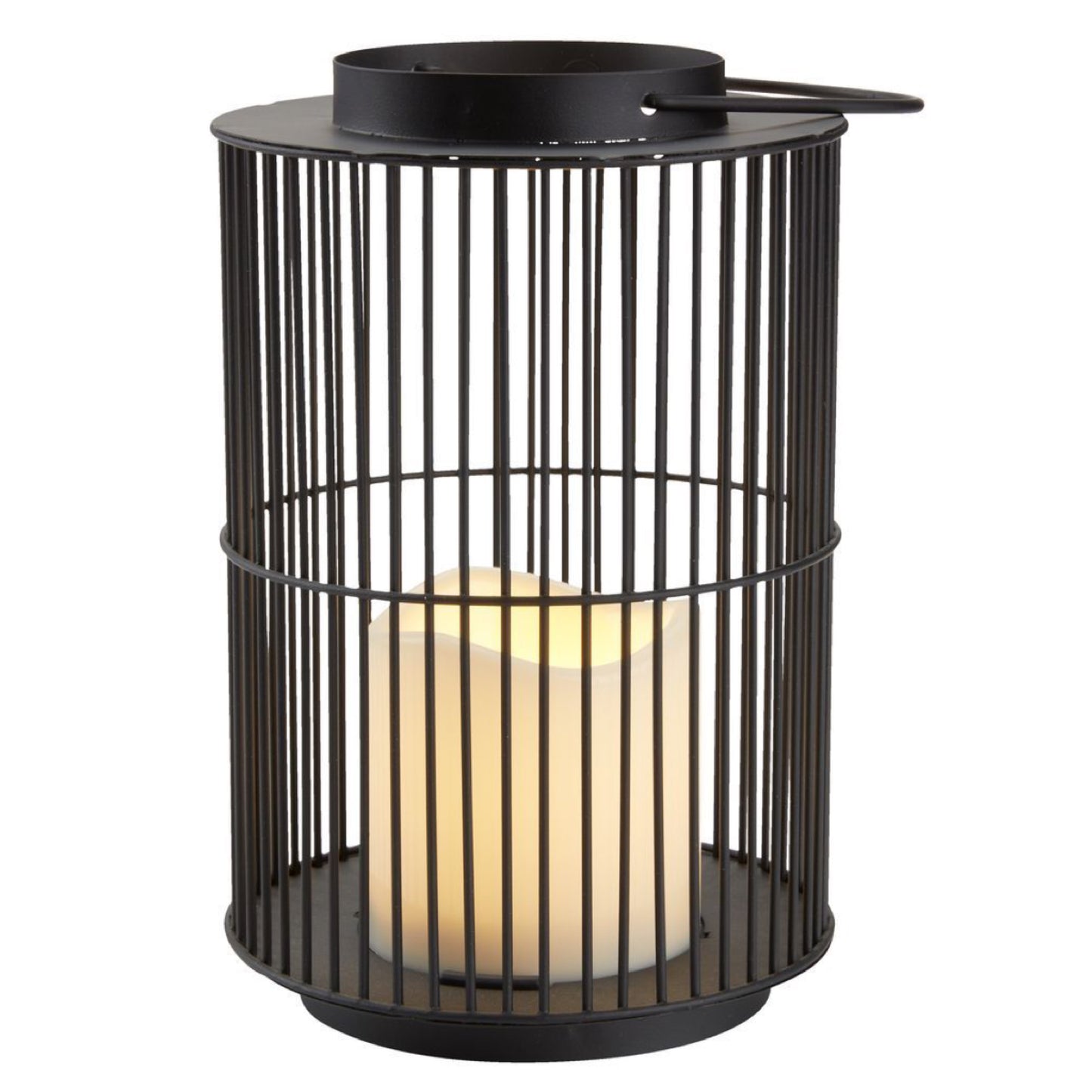 Black Steel Cage Lantern