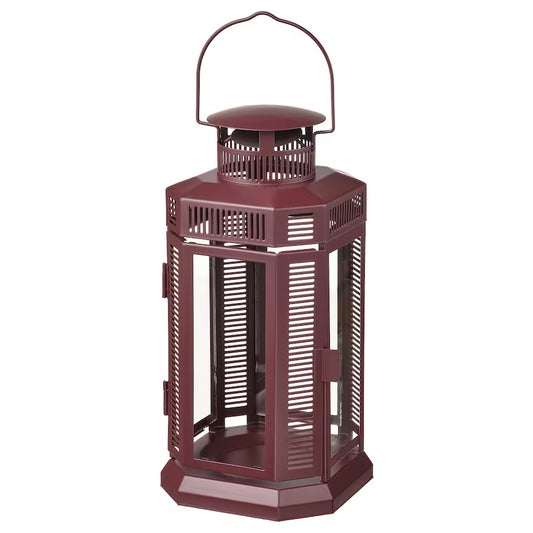 Maroon Art Deco Lantern