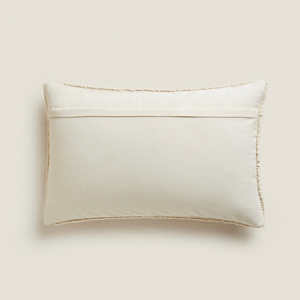 Cream Textured Cushion