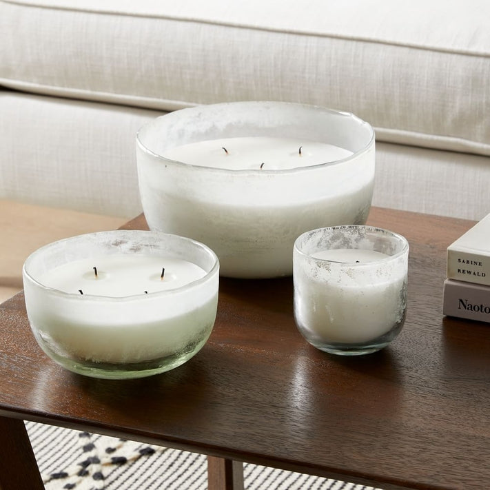 Frosted Glass Candles Collection