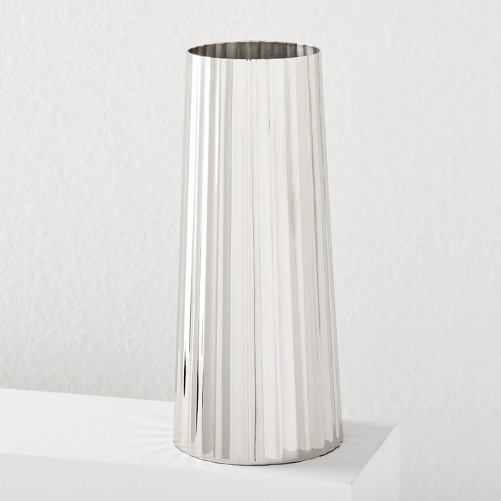 Foundations Metal Vases - Nickel