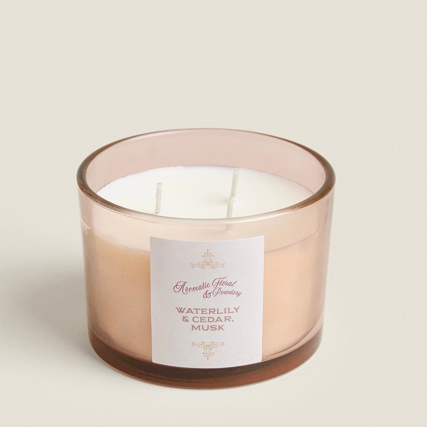 Waterlily, Cedar & Musk Scented Candle