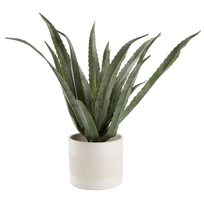 White Stone Brushed Plant Pot