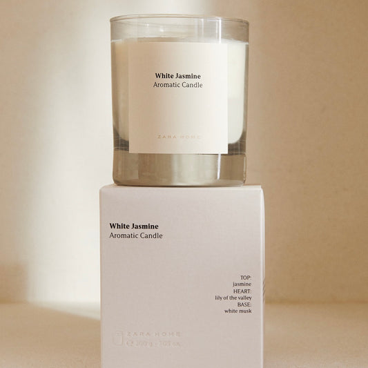 White Jasmine Scented Candle