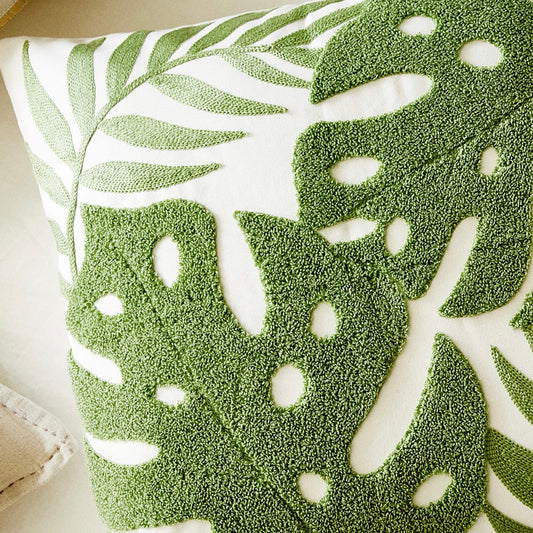 Monstera Leaves Cushion