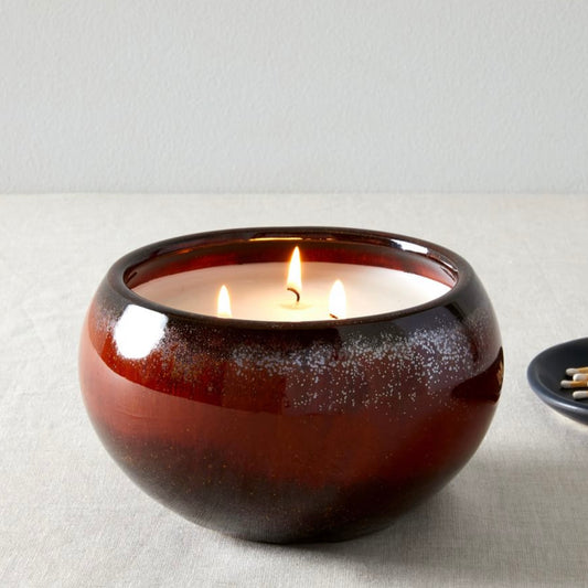 Bergamot Reactive Glaze Candle