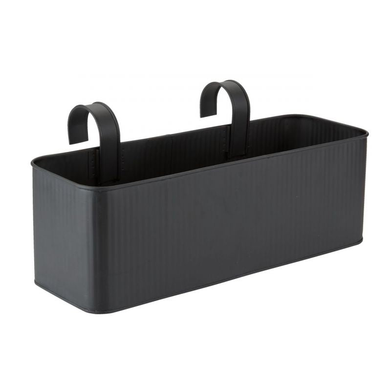 Balcony Black Steel Planter