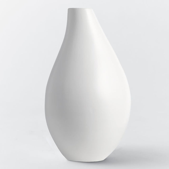 Oversized Pure White Ceramic Vases