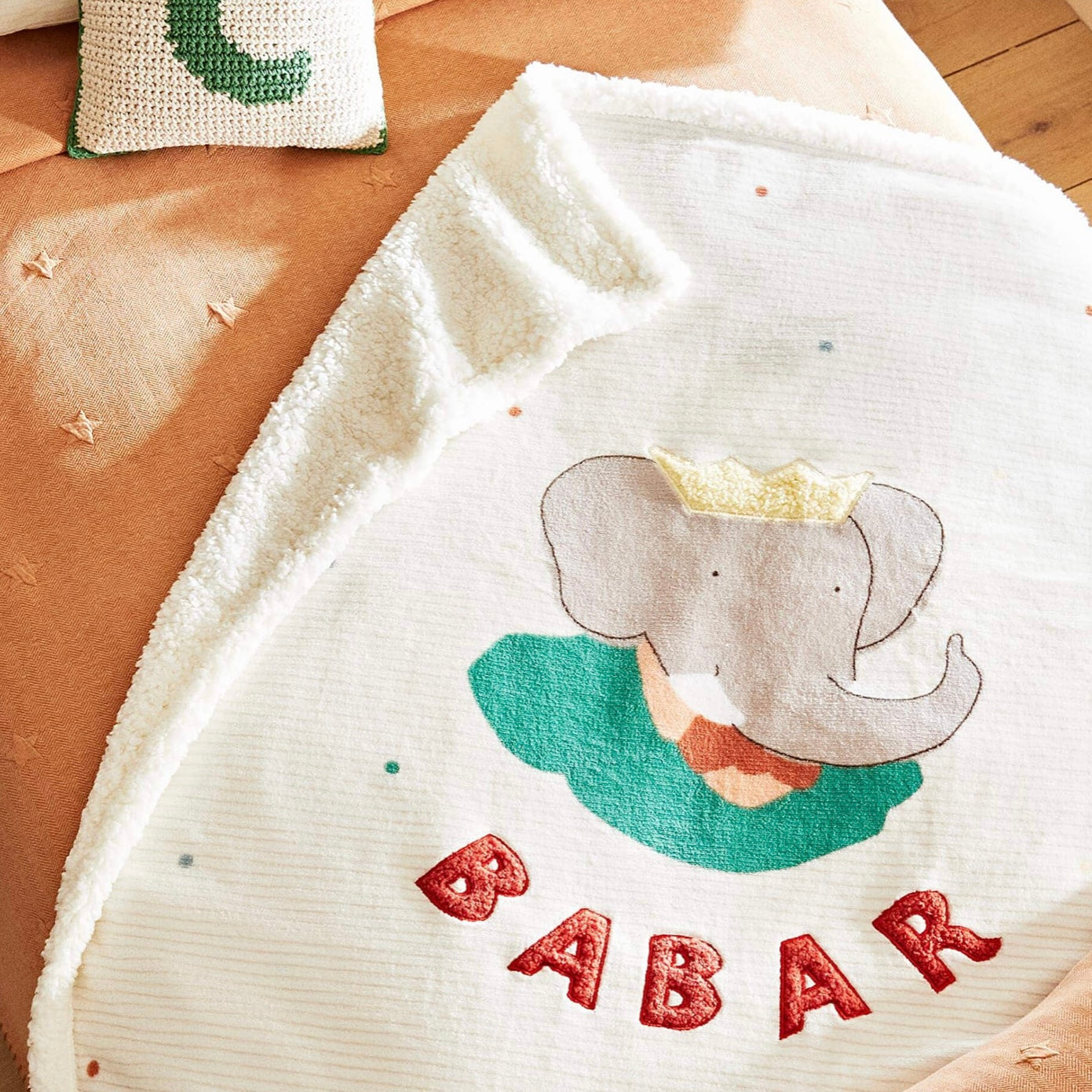 Babar Fleece Baby Blanket