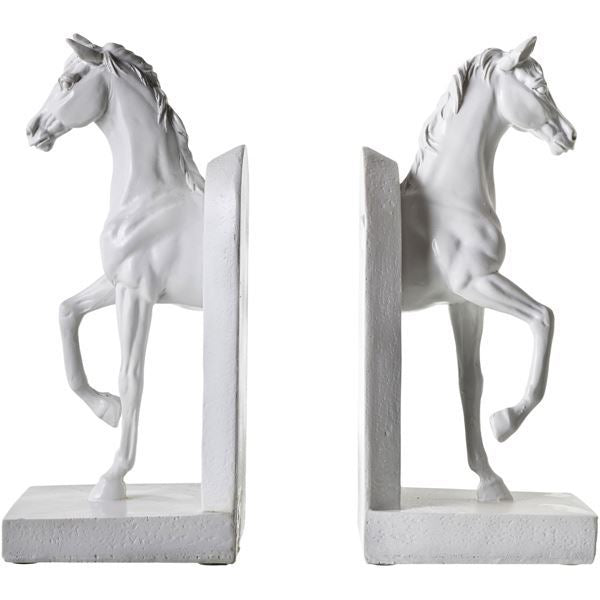 Wood Horse Bookends