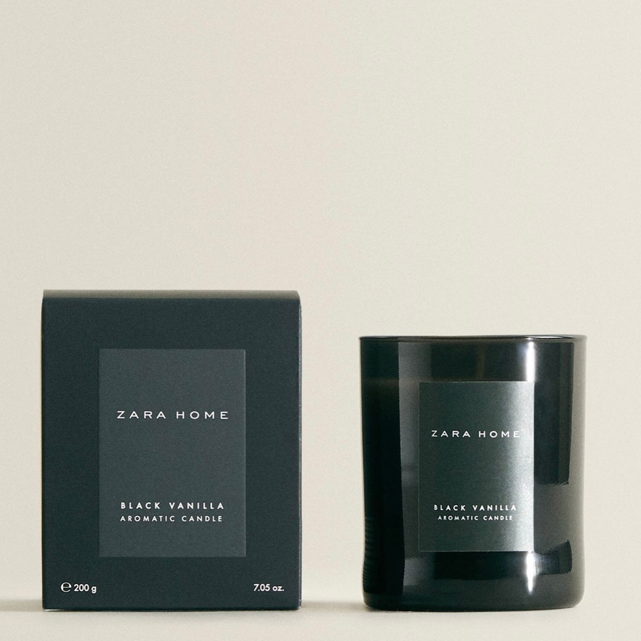 Black Vanilla Scented Candle