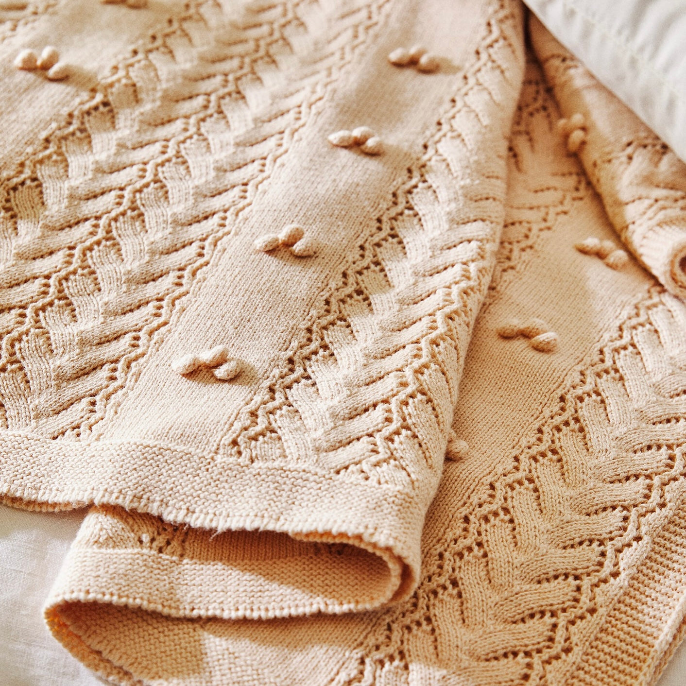 Cotton Knit Throw