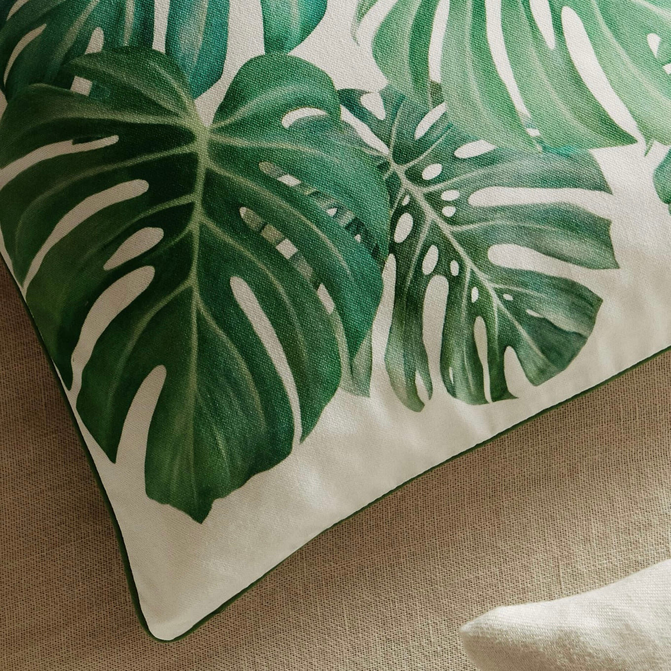 Monstera Canvas Cushion