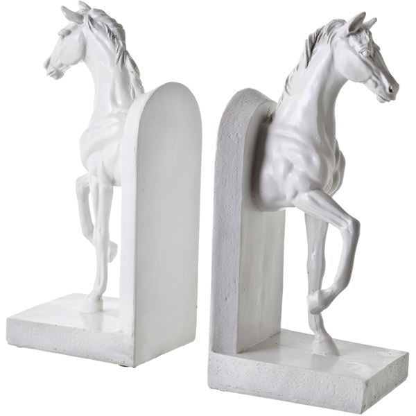 Wood Horse Bookends