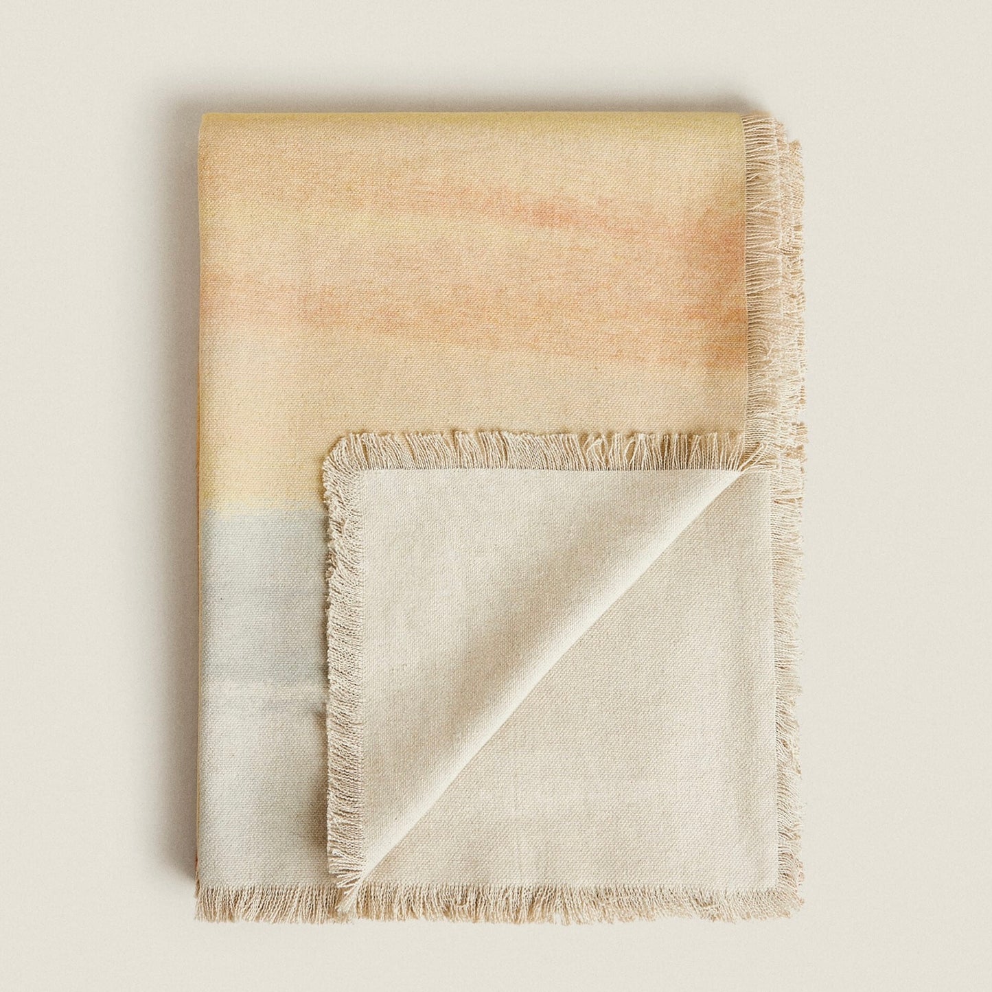 Multicolored Linen Throw