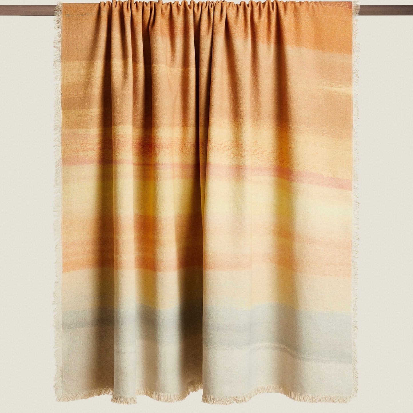 Multicolored Linen Throw