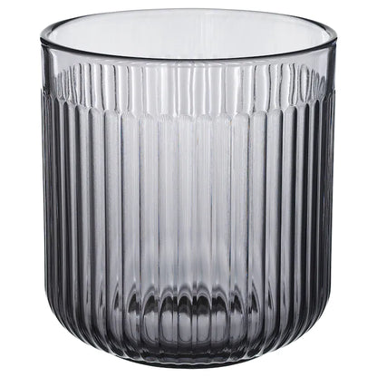 Glass Grooved Plant Pot