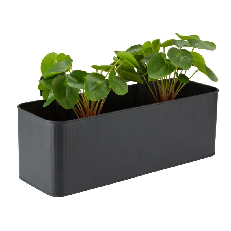 Balcony Black Steel Planter