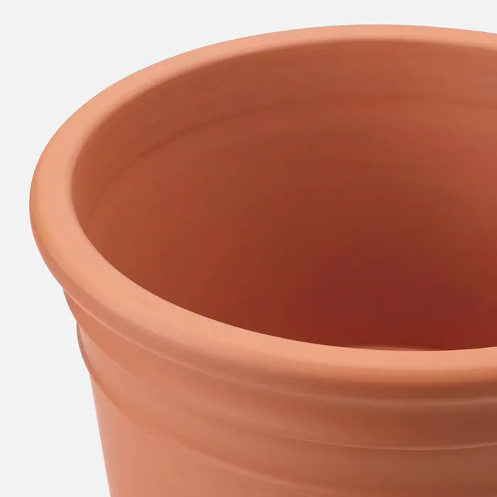 Ringed Terracotta Plant Pot