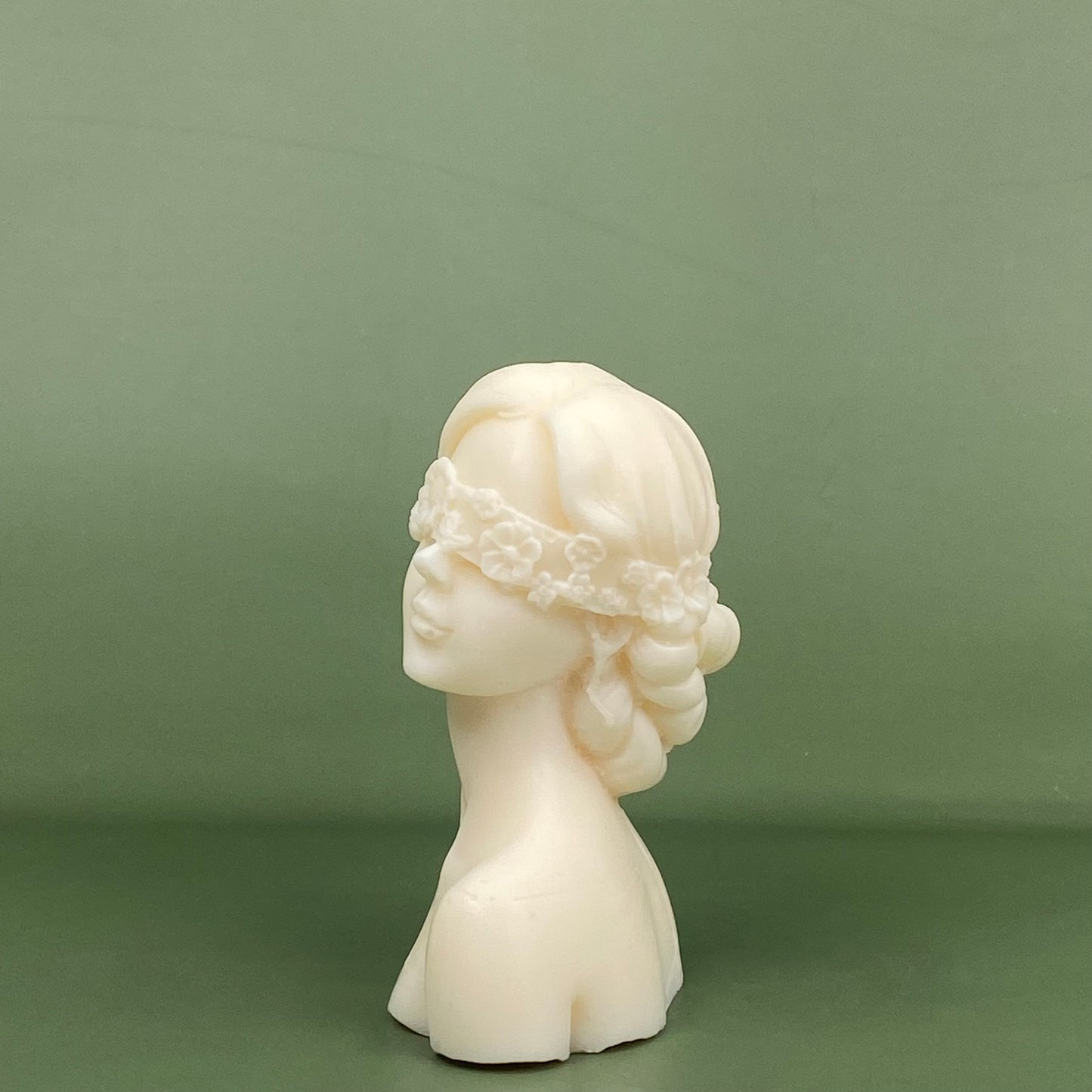 Floral Blindfolded Girl Soy Wax Candle