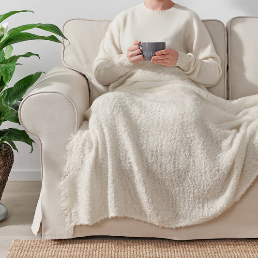 Bouclé Soft Throw