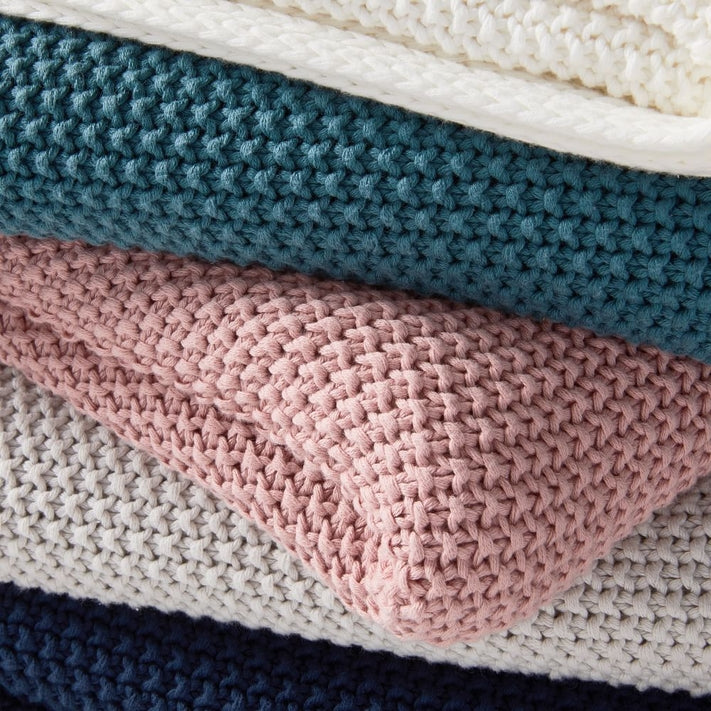 Cotton Knit Throws