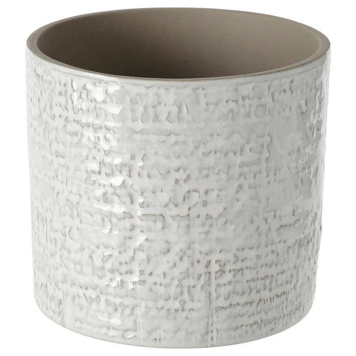 Textured Glazed Plant Pot