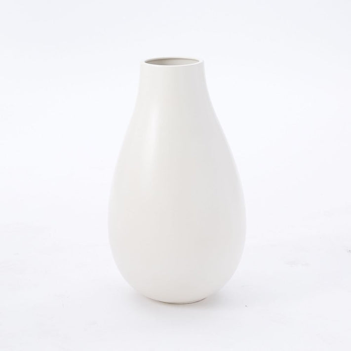 Oversized Pure White Ceramic Vases