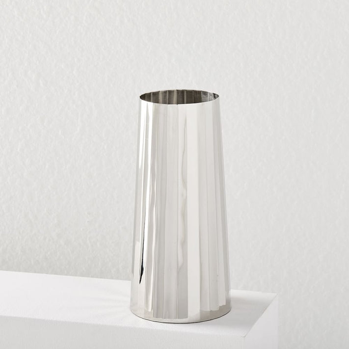 Foundations Metal Vases - Nickel