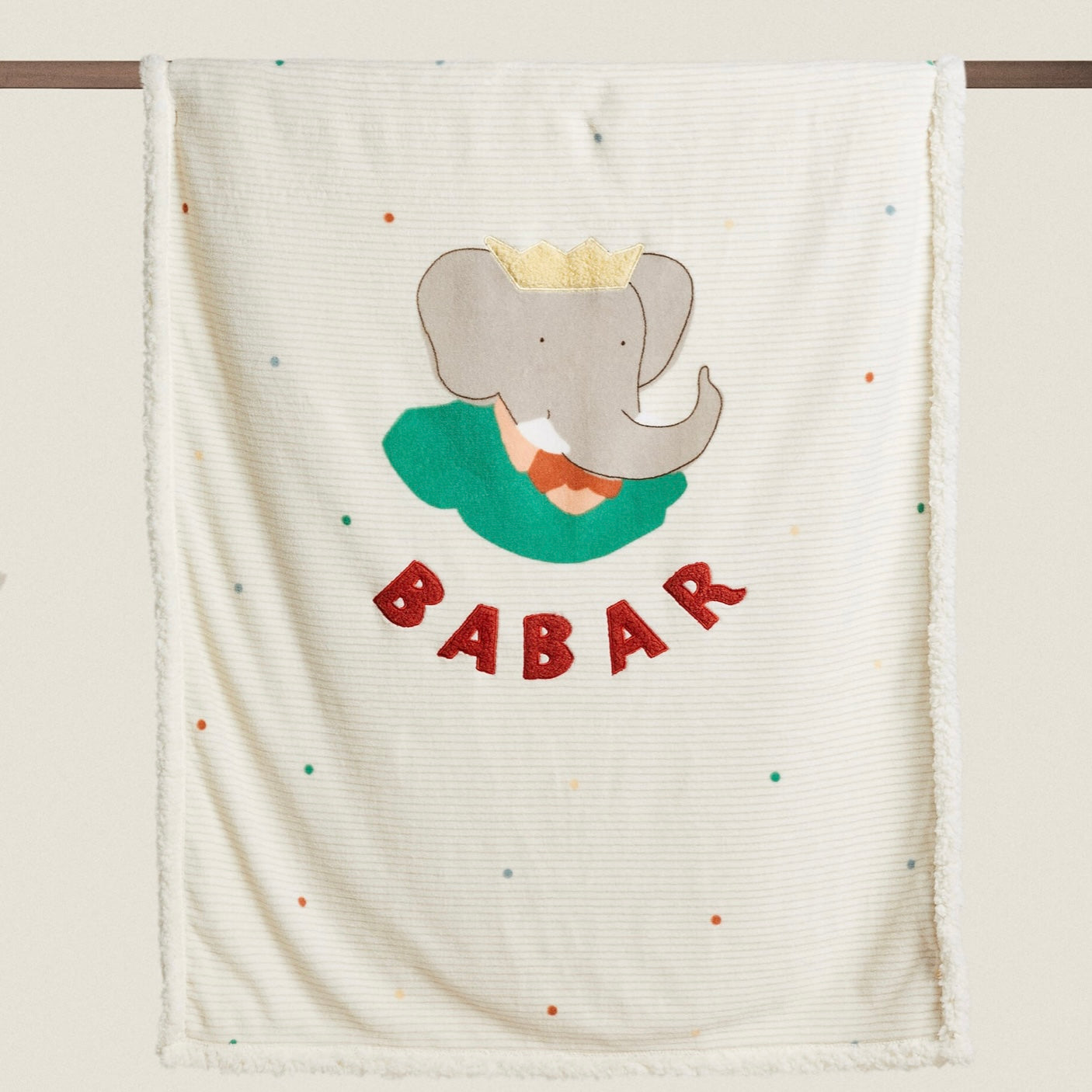 Babar Fleece Baby Blanket