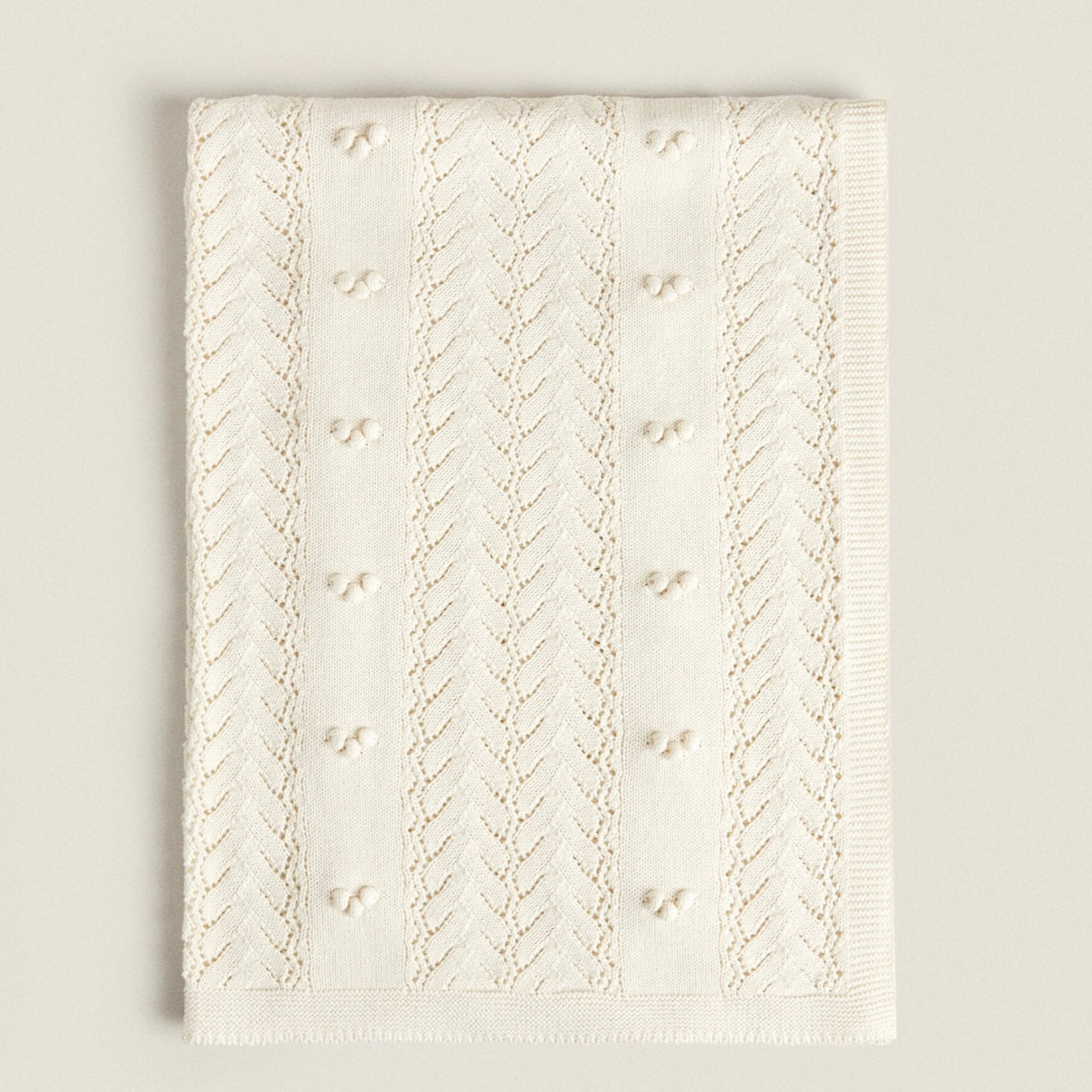 Cotton Knit Throw