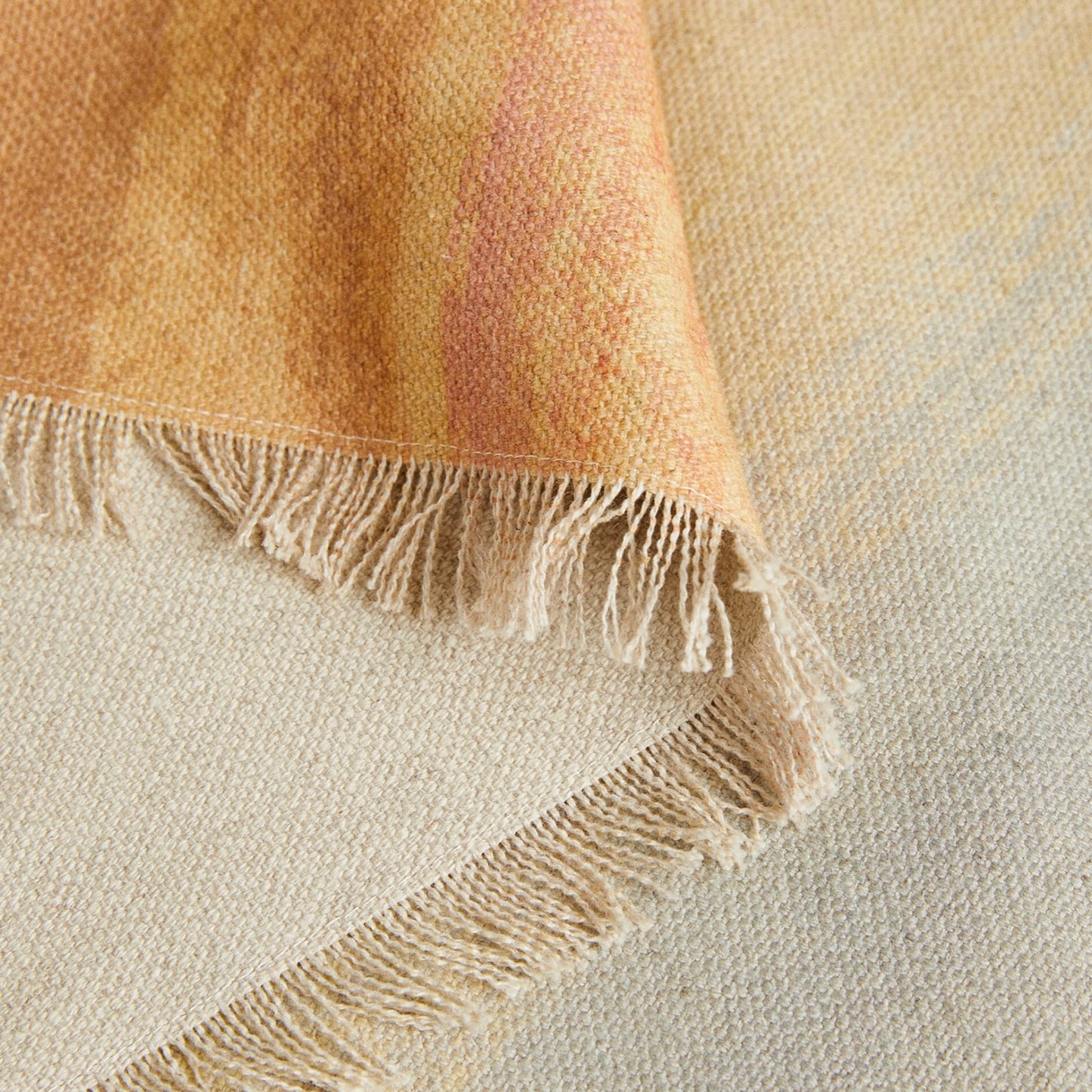 Multicolored Linen Throw