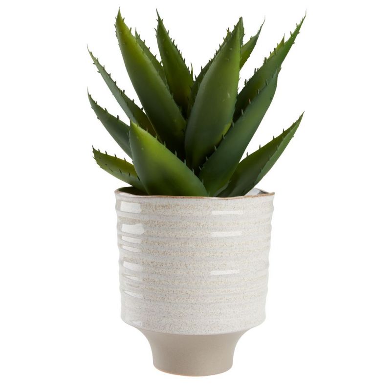 Ceramic Cream Sand Plant Pot