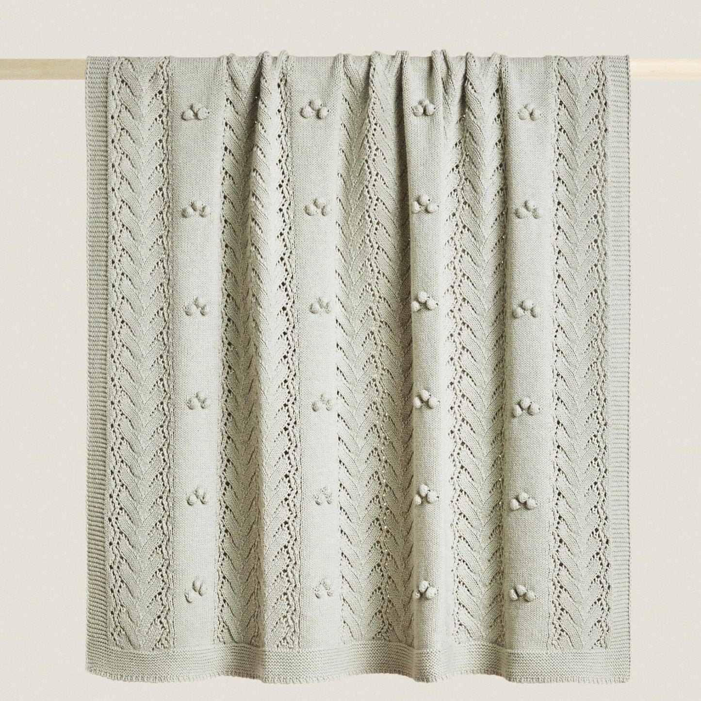 Cotton Knit Throw