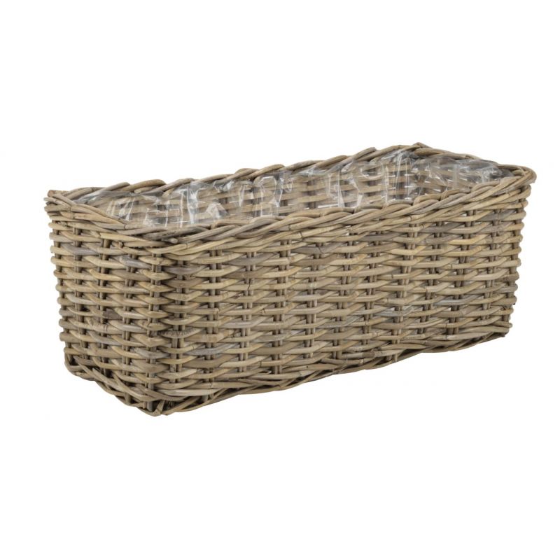 Rattan Long Box Planter