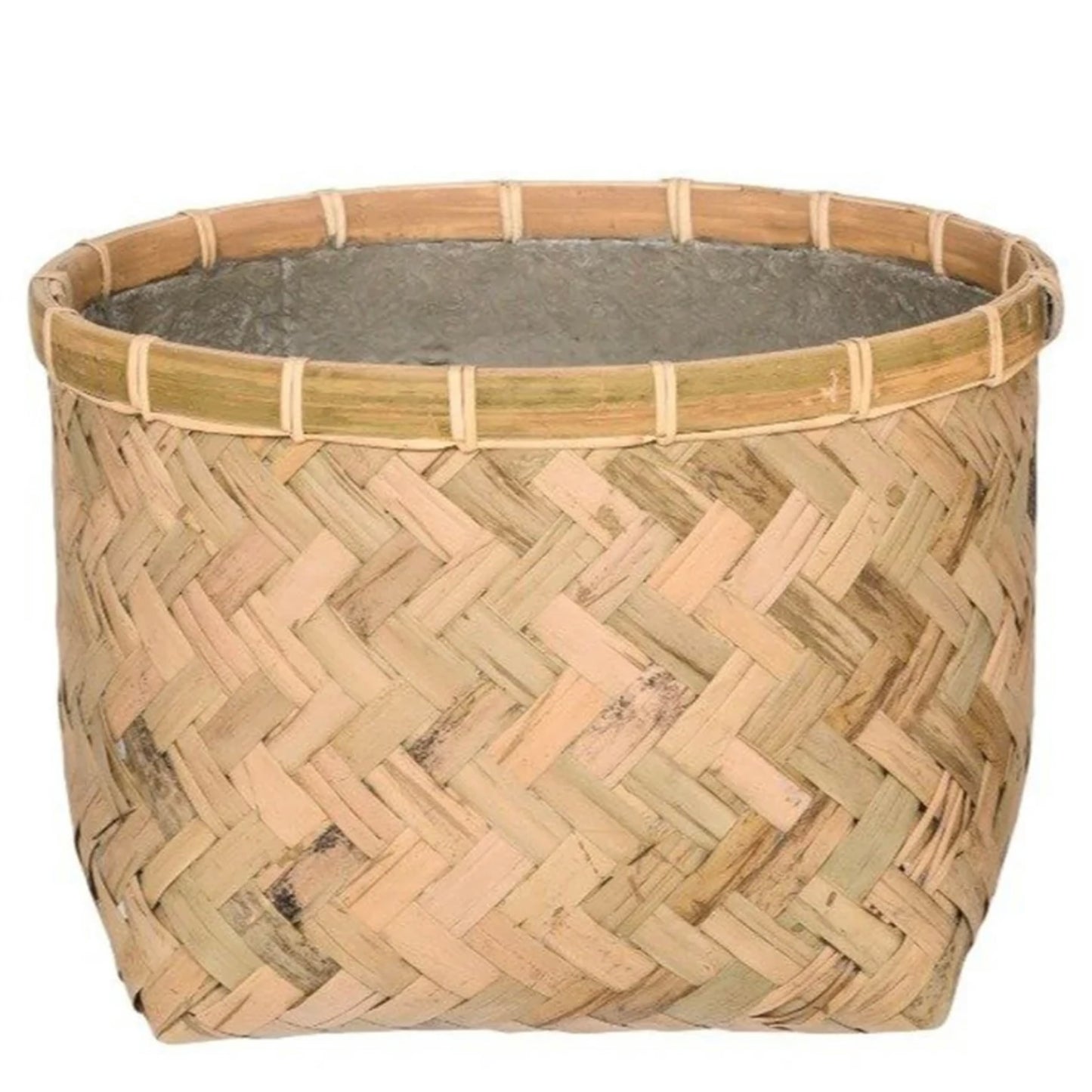 Portofino Natural Bamboo Plant Pot