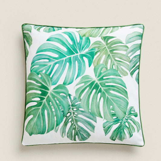 Monstera Canvas Cushion