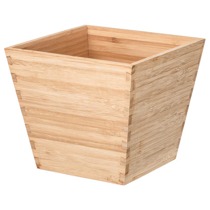 Square Natural Bamboo Plant Pot