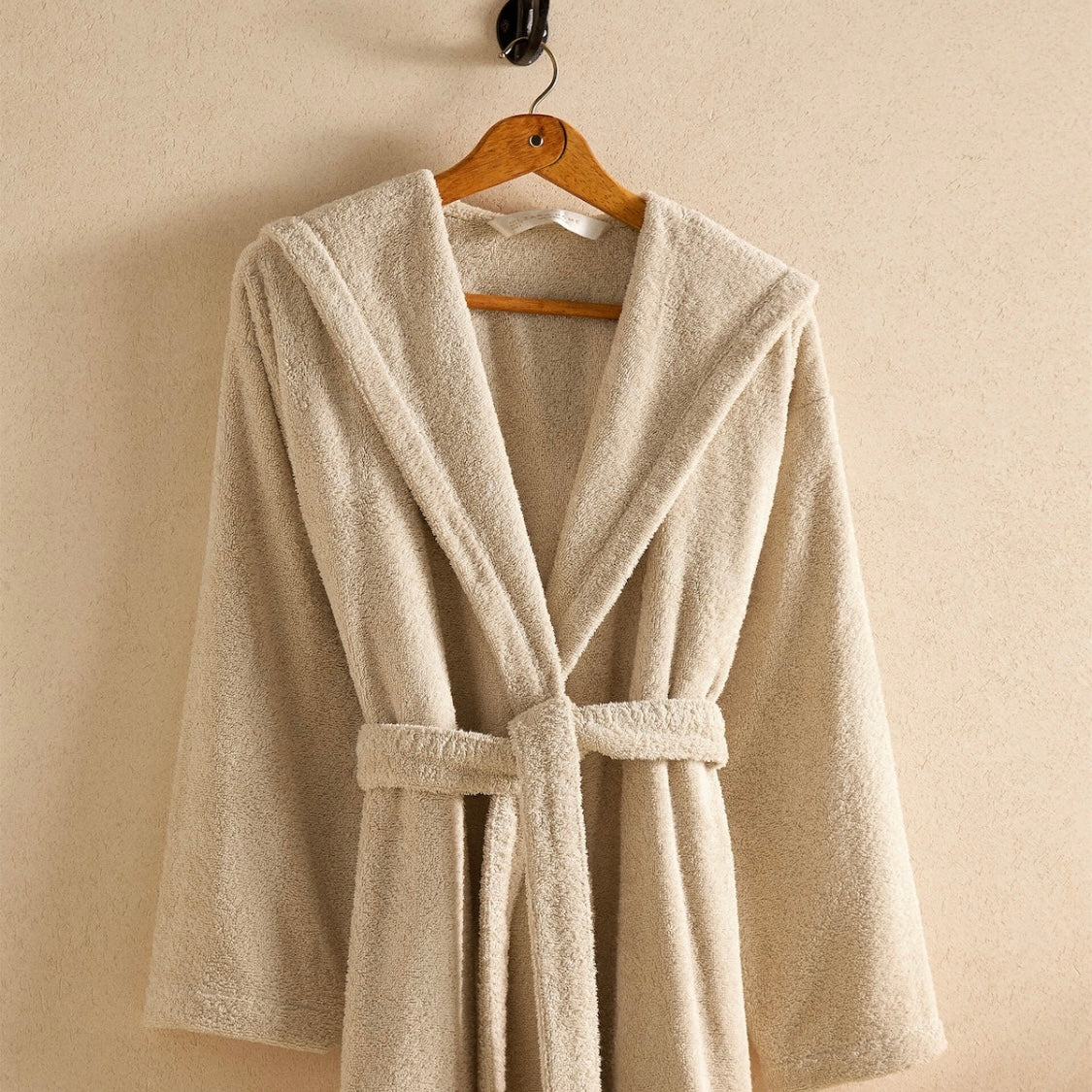 Basic Cotton Hooded Bathrobe