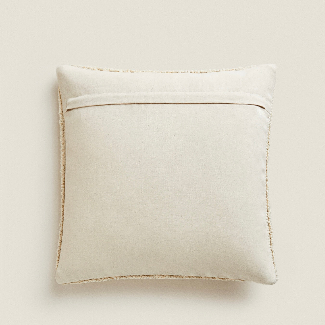 Cream Textured Cushion